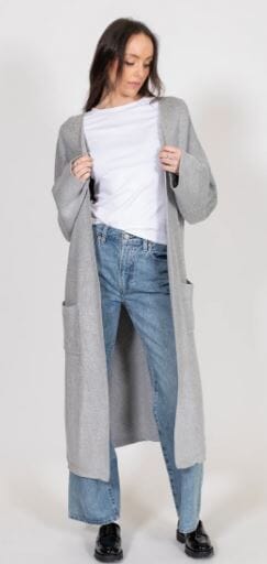 Brunette the Label Matilda Ribbed Knit Maxi Cardigan - Grey – Unapologetic  Boutique