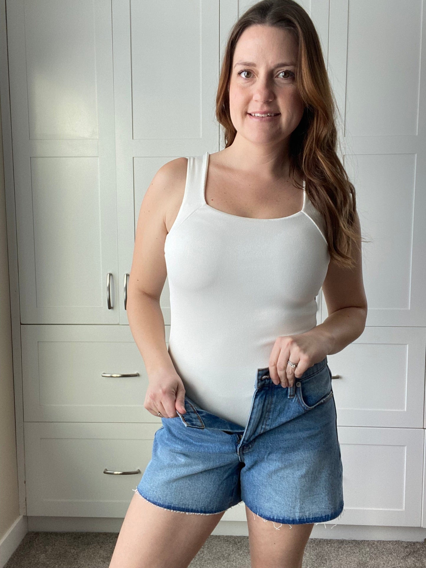 Cream Tank Bodysuit Unapologetic Boutique