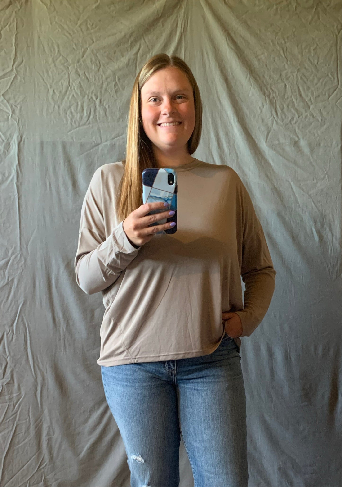 Leila Long Sleeve Crewneck Jersey by RD Style - Nomad Top RD Style