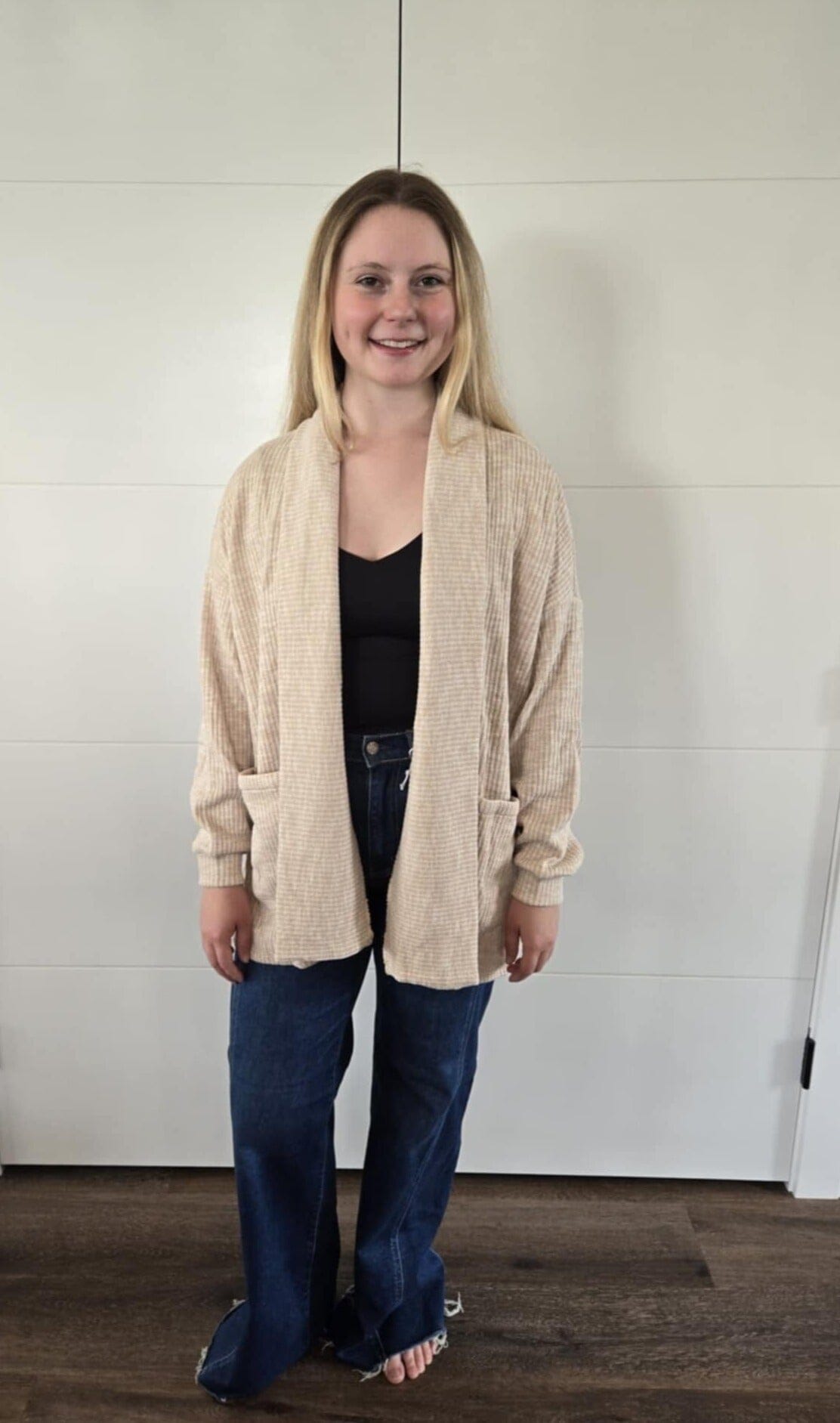 On the Path Half Coatigan - Oatmeal Cardigan Sage the Label