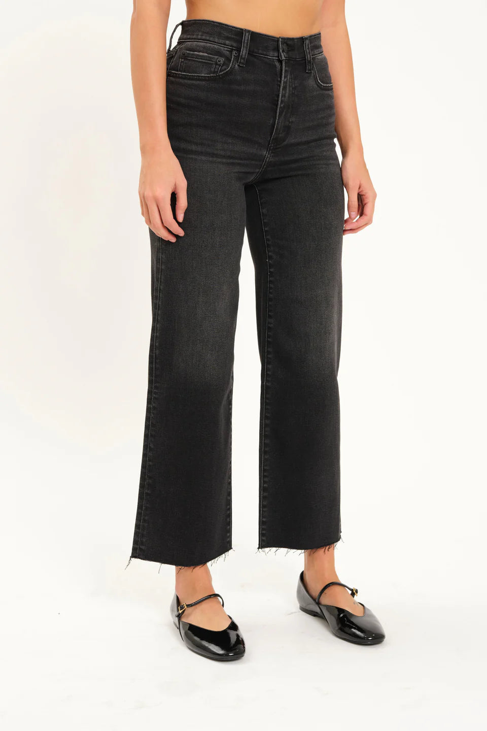 Pleaser High Rise Wide Leg Jeans in Vintage by Daze Denim jeans Daze Denim