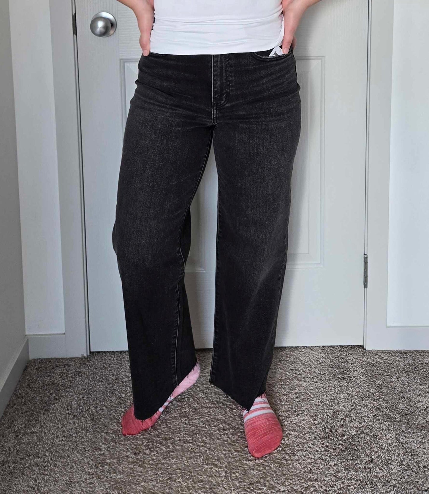 Pleaser High Rise Wide Leg Jeans in Vintage by Daze Denim jeans Daze Denim