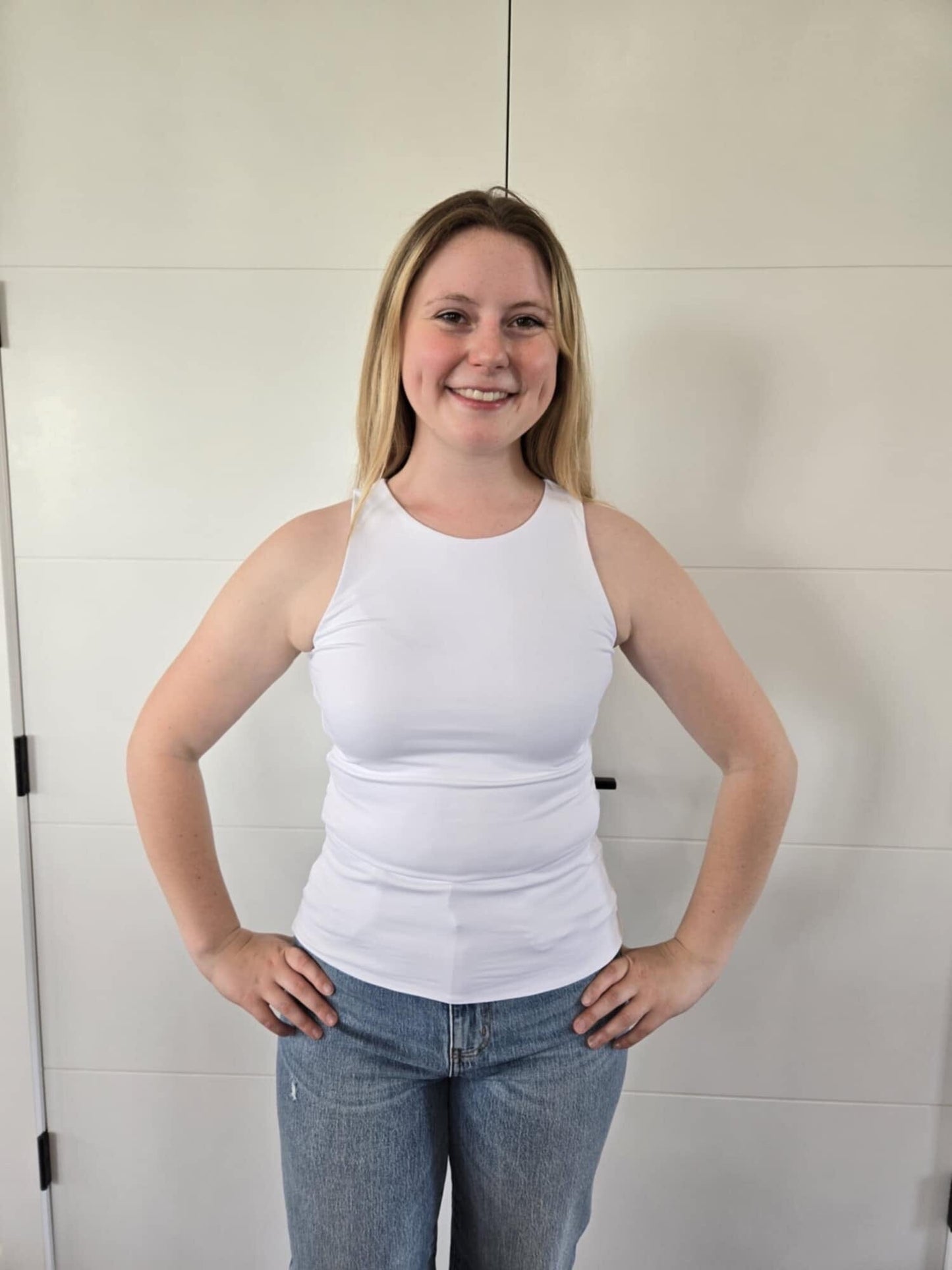Second Skin Maria Tank Top - White bodysuit RD Style