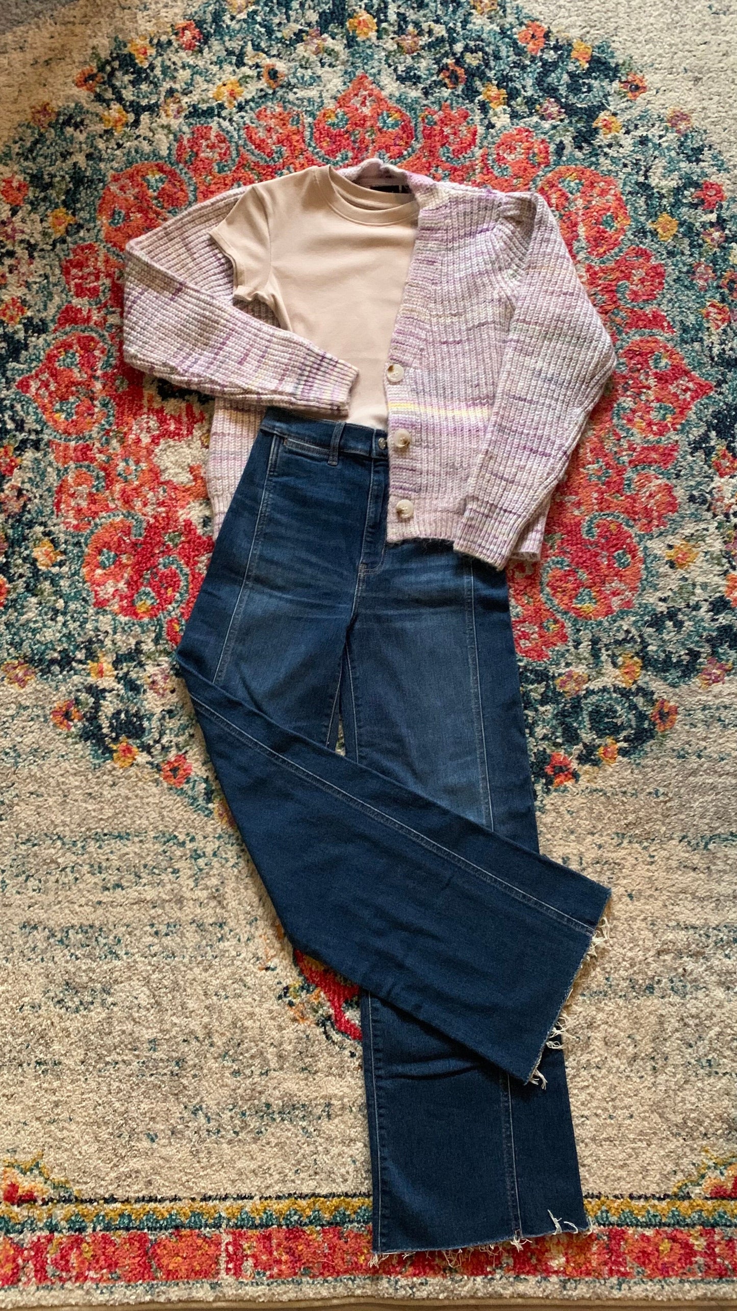 Tiene Long Sleeve V-Neck Cardigan by RD Style - Lilac RD Style