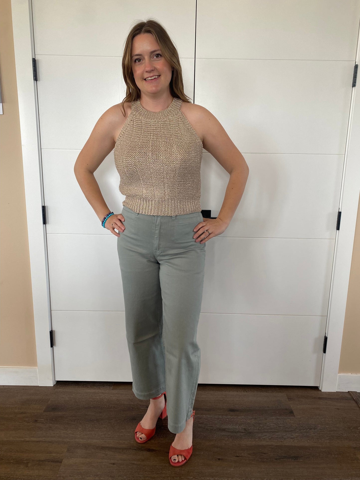 Unpublished Gemma Sailor Jeans in Sage jeans Unpublished