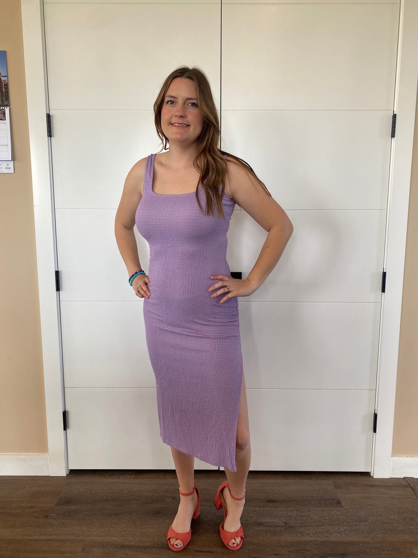 Valley Square Neck Midi Dress Sage the Label
