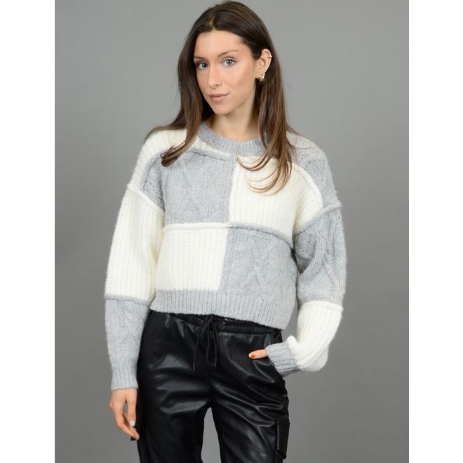 Vyla Crew Neck Pullover by RD Style - Grey sweater RD Style