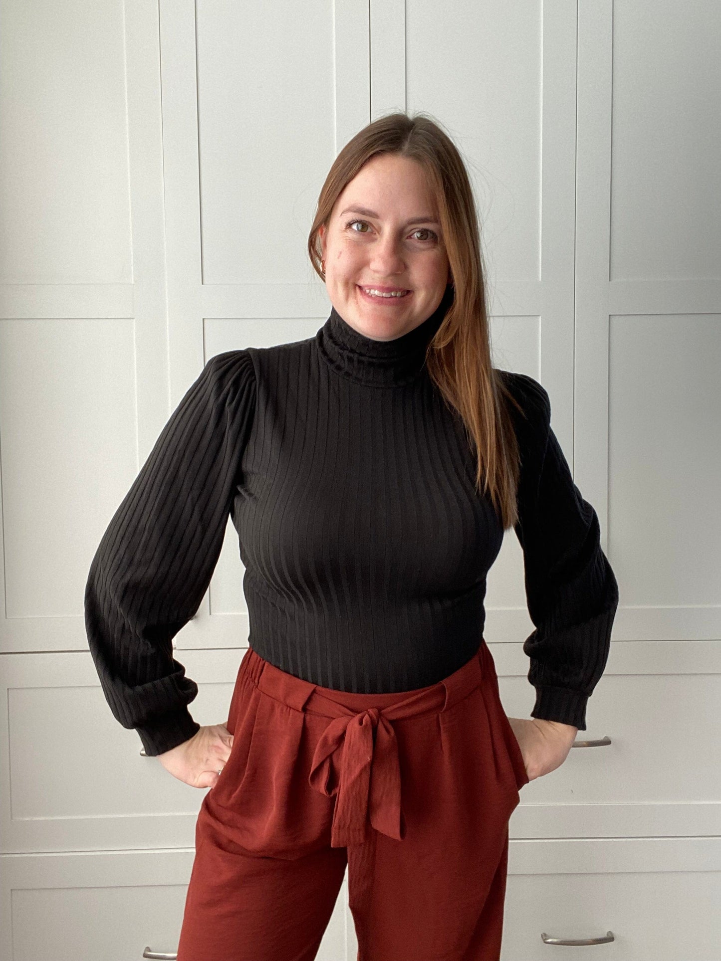 Which Way Turtle Neck Top - Black Top Sage the Label