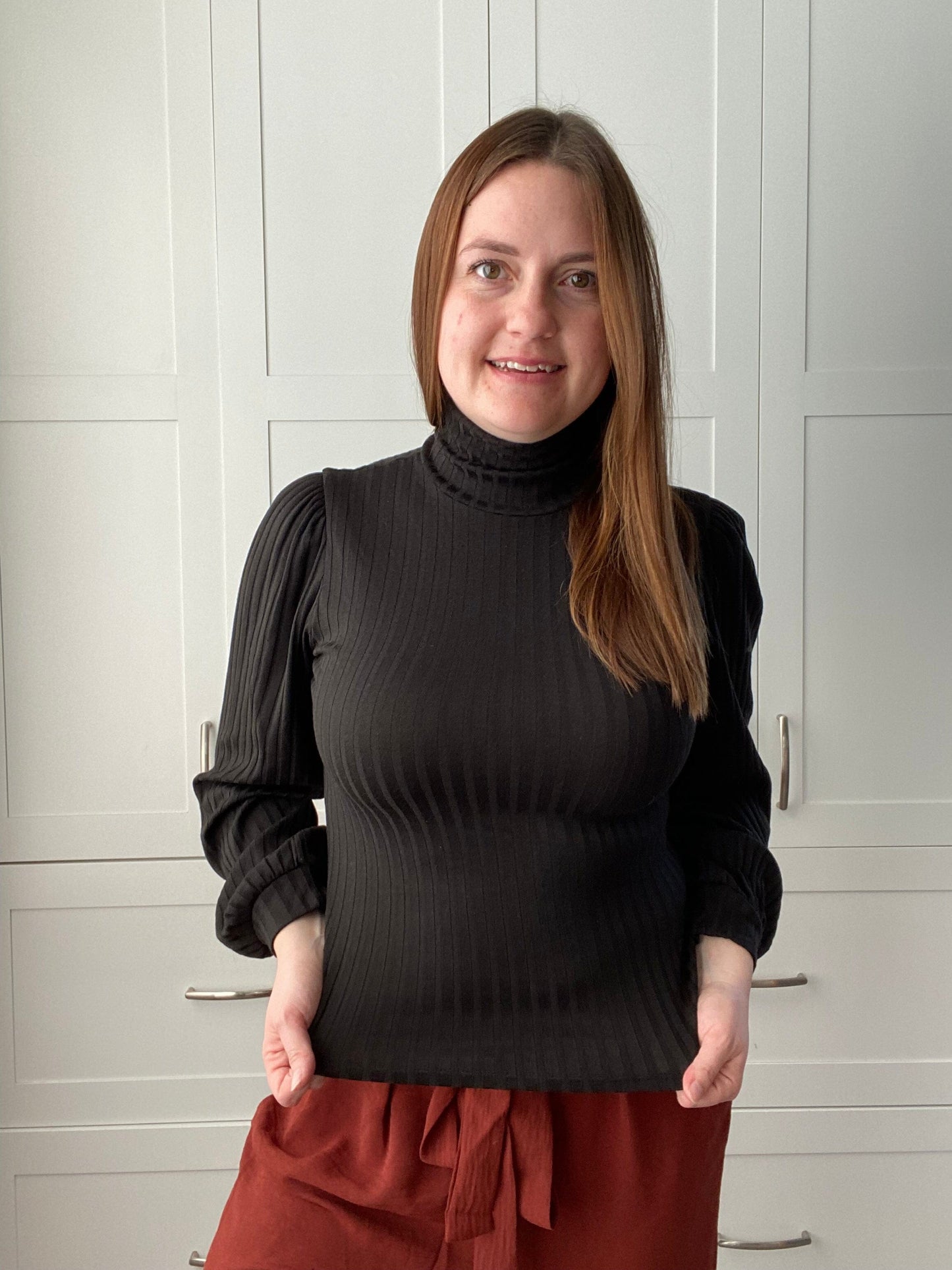 Which Way Turtle Neck Top - Black Top Sage the Label