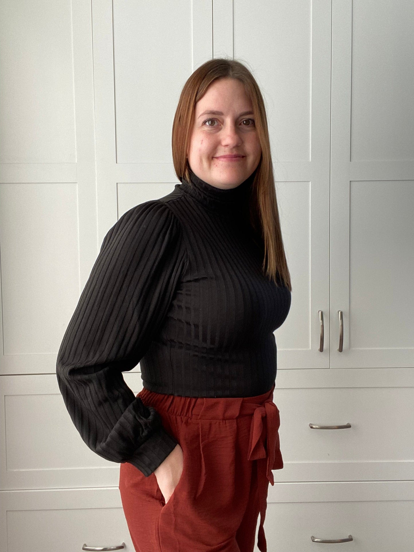 Which Way Turtle Neck Top - Black Top Sage the Label