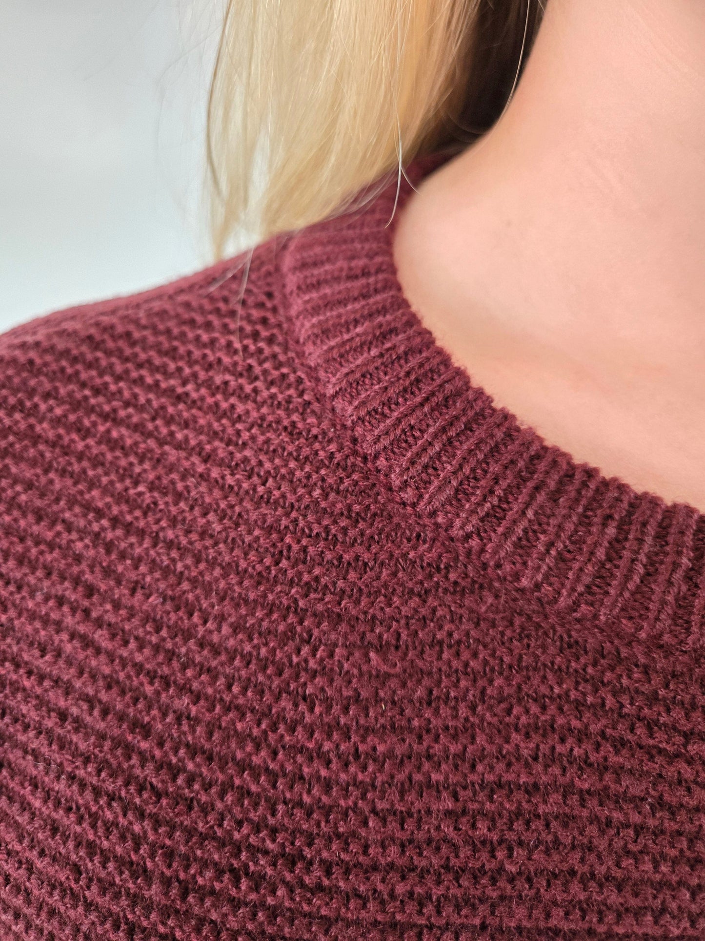 Zara Long Sleeve Turtle Neck Dress by RD Style - Burgundy bodysuit RD Style