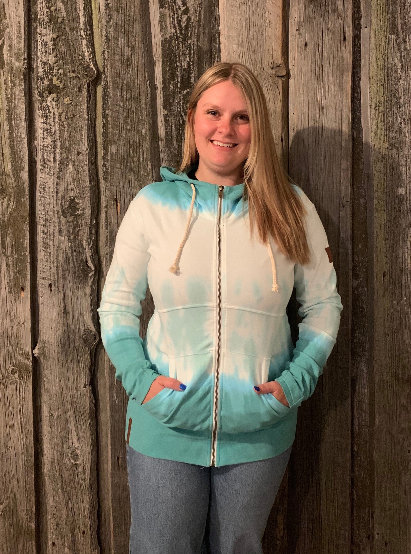 Ampersand Avenue Full-Zip Sweatshirt - Blue Horizon Sweatshirt Ampersand Avenue