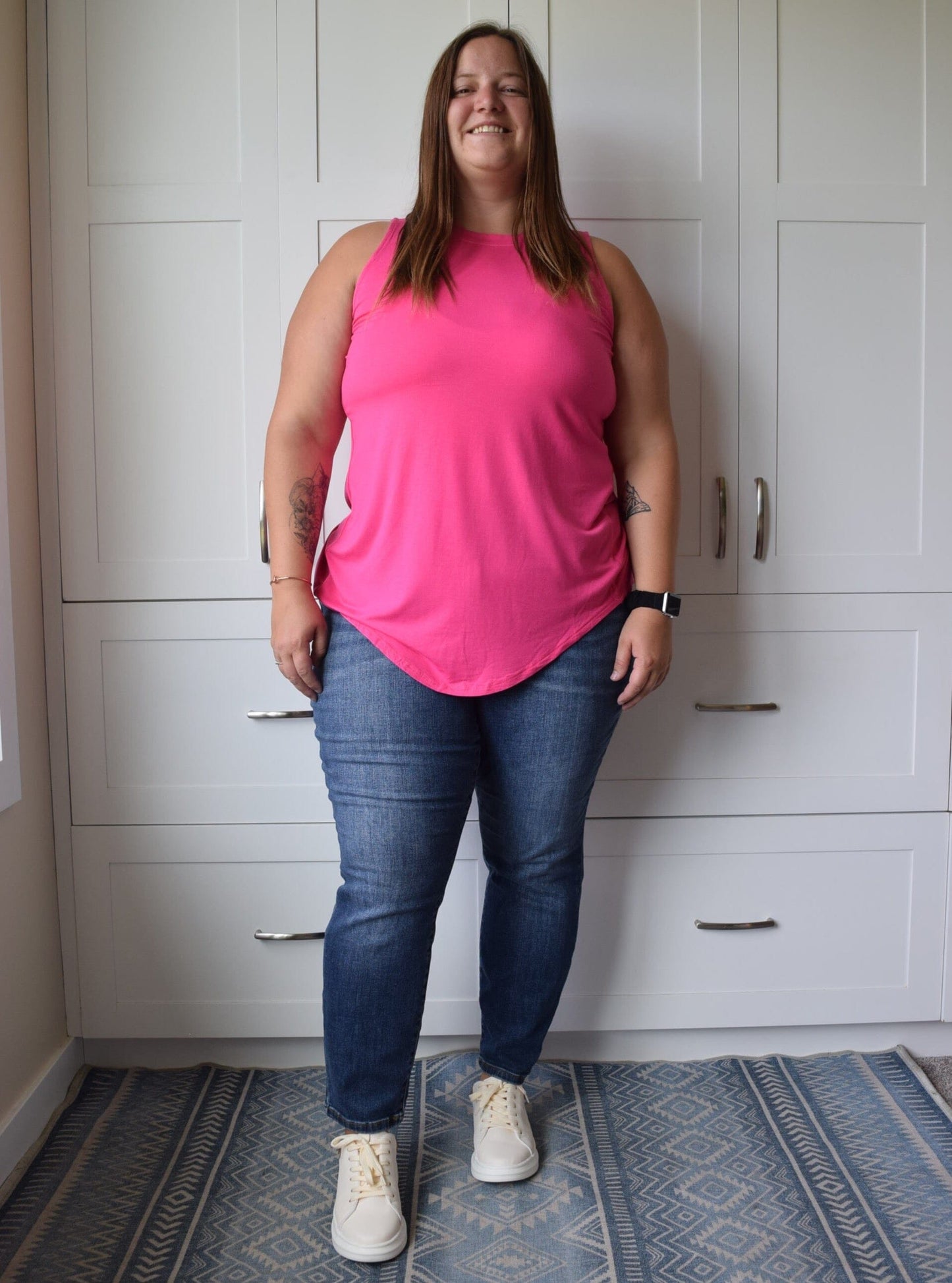 Anna Tank - Fuschia tank Zenana