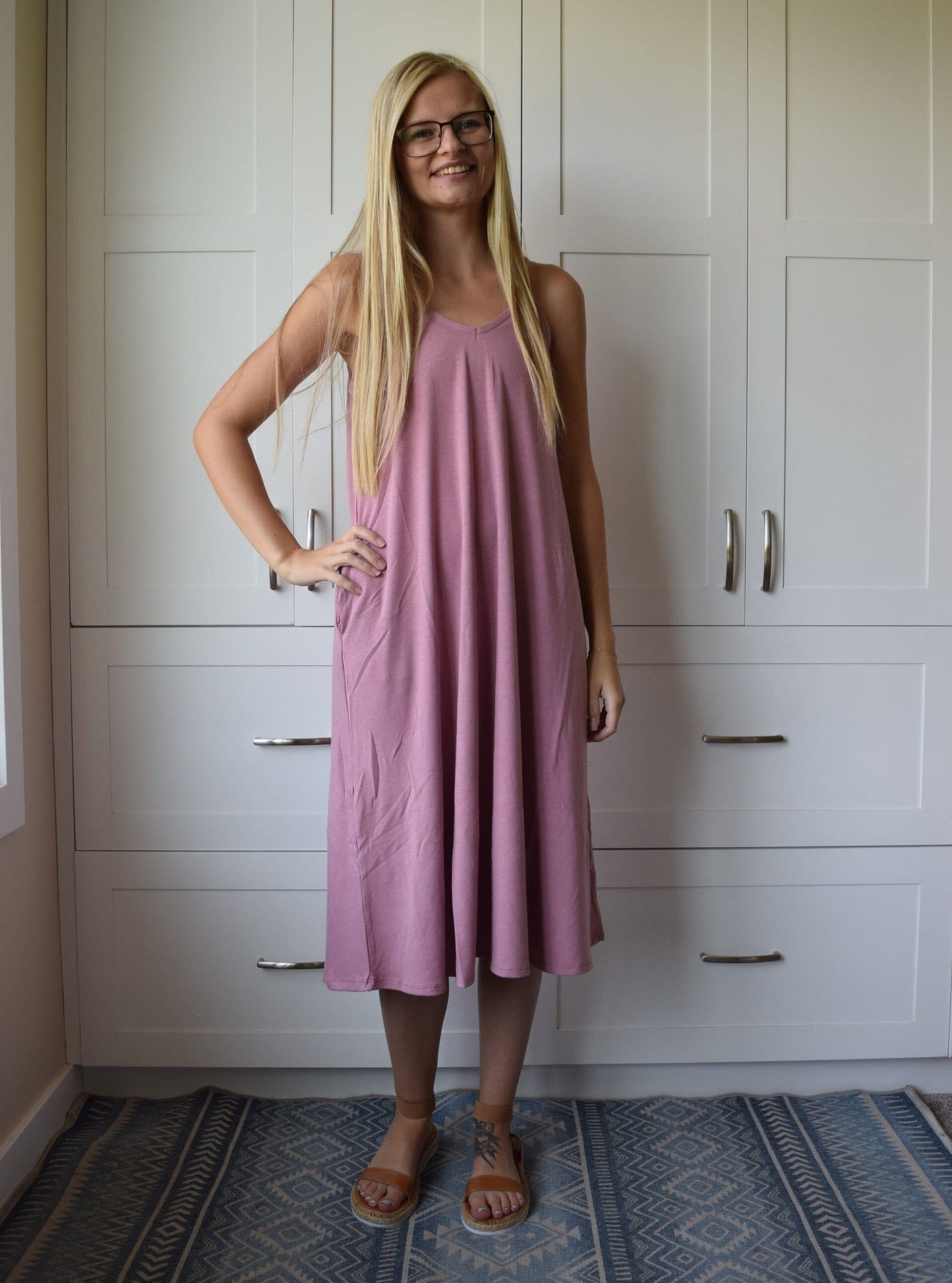 Cassandra Spaghetti Strap Dress Dress Zenana