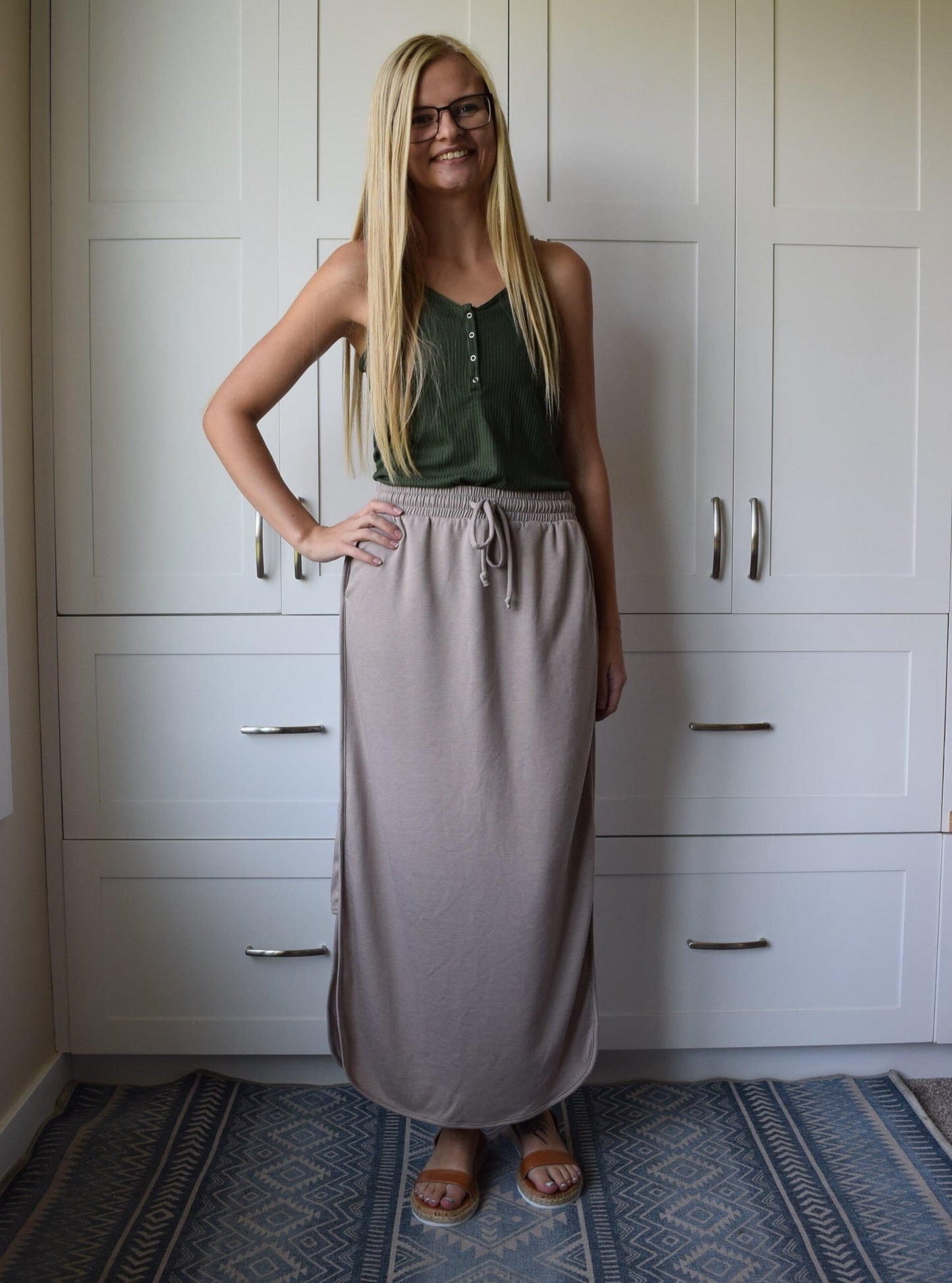 Charlie Tank - Army Green tank Zenana