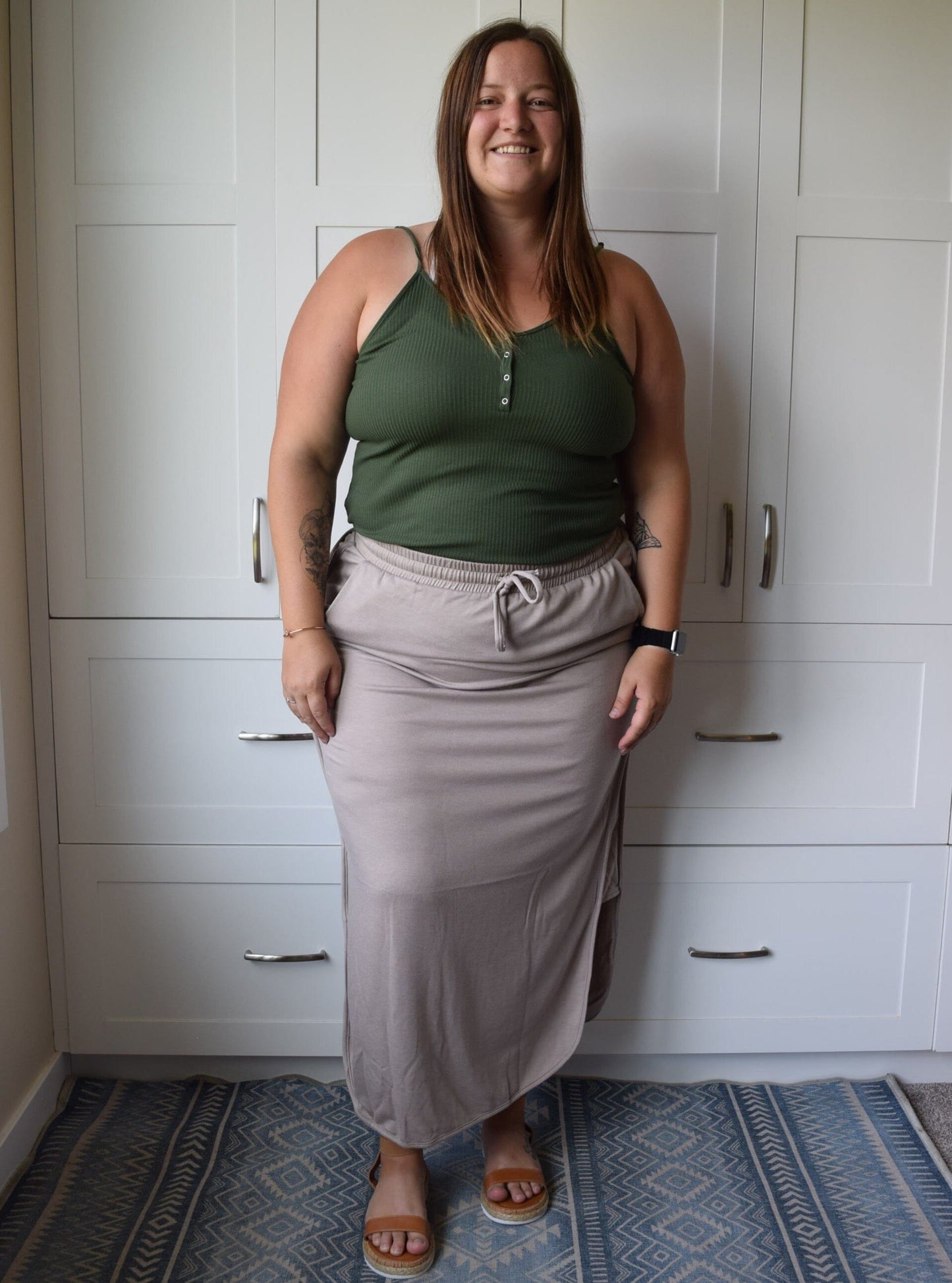 Charlie Tank - Army Green tank Zenana