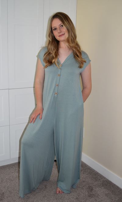 Daphne Jumpsuit - Seafoam Jumpsuit Three Bird Nest