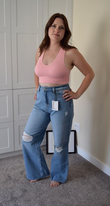 Dottie High-Rise Wide Leg Jeans Jeans Zenana