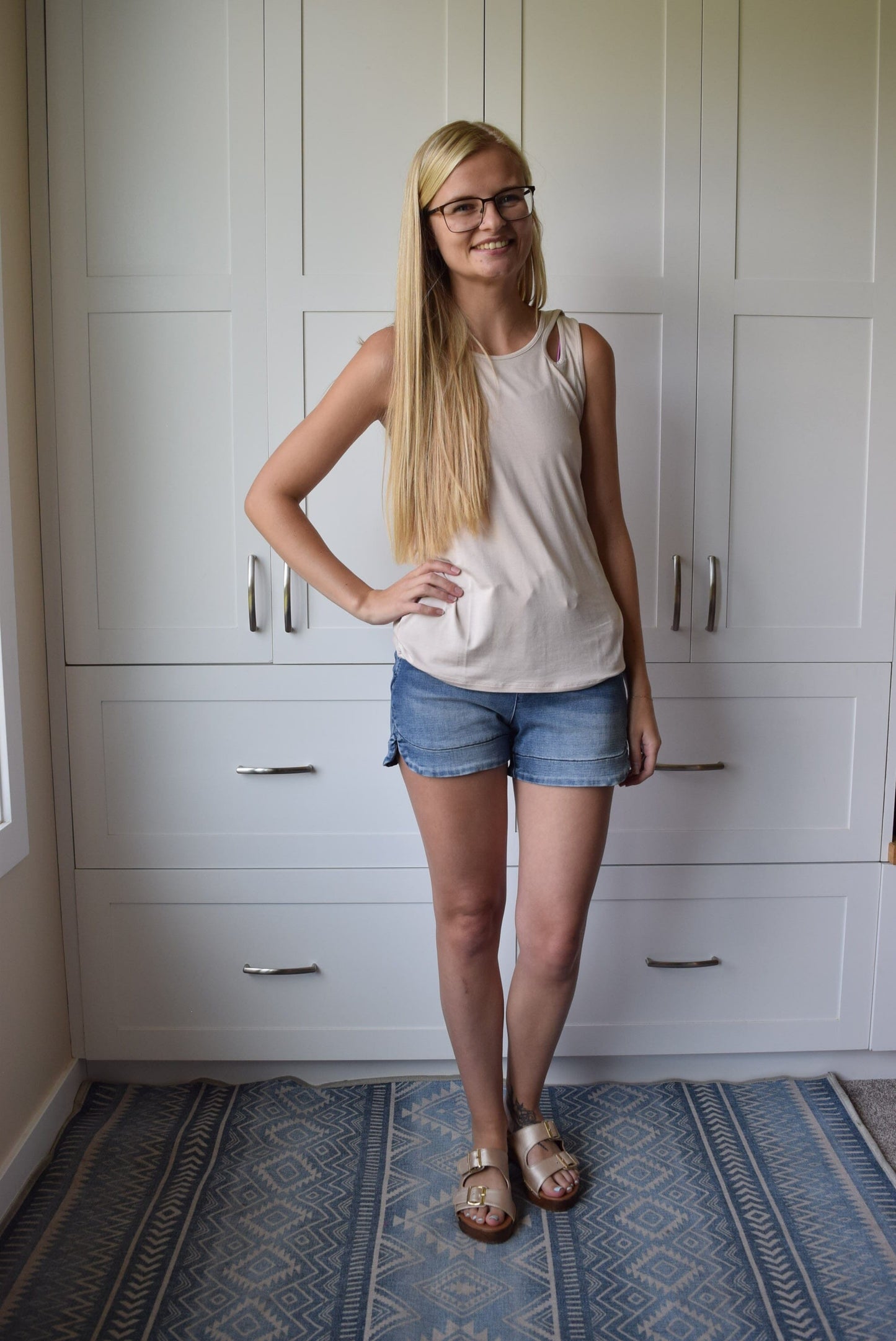 Grace & Lace Ultimate Denim Shorts - Mid-Wash Shorts Grace & Lace