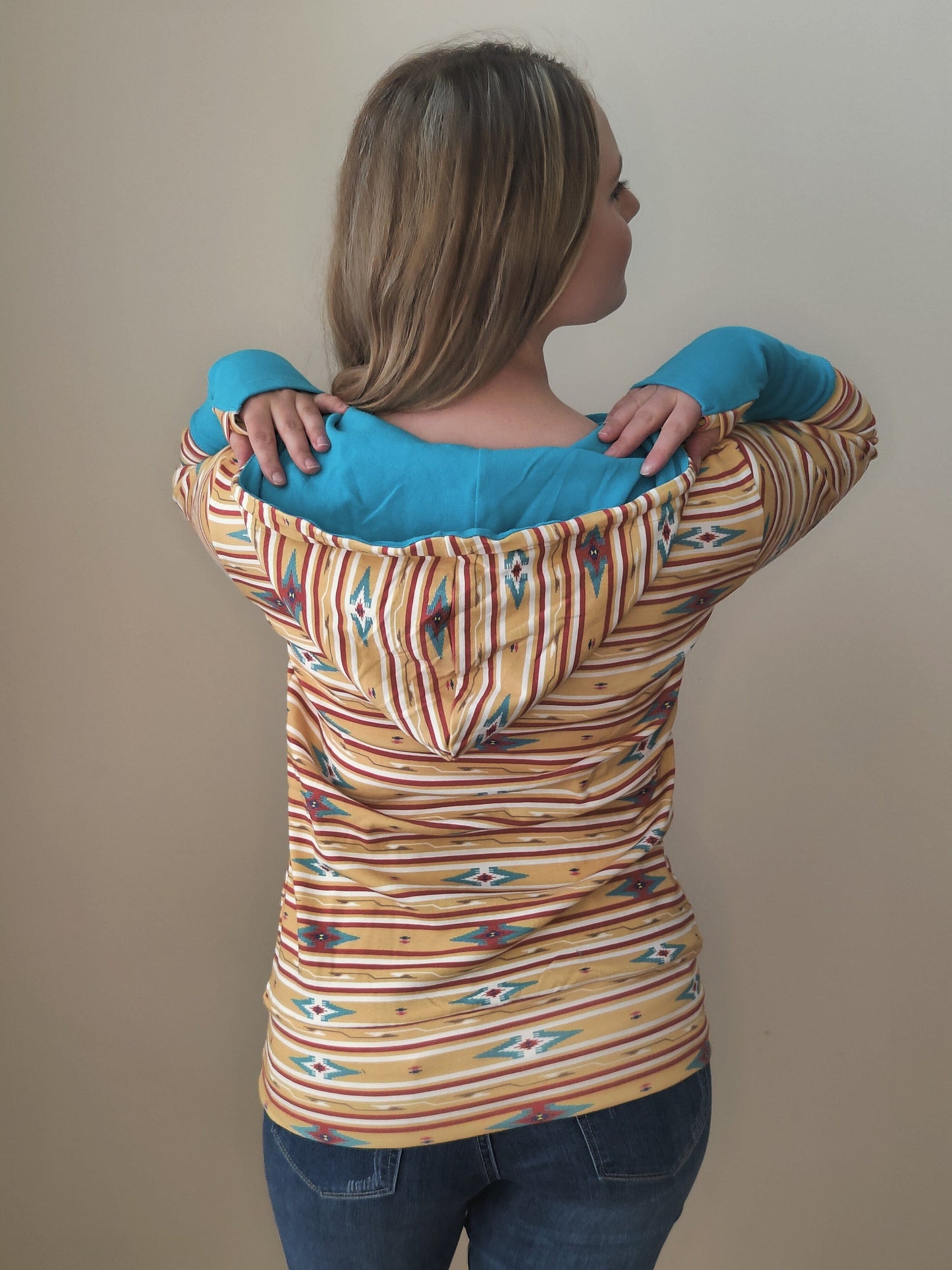 Halfzip Sweatshirt - Southwest Sunrise Sweatshirt Ampersand Avenue
