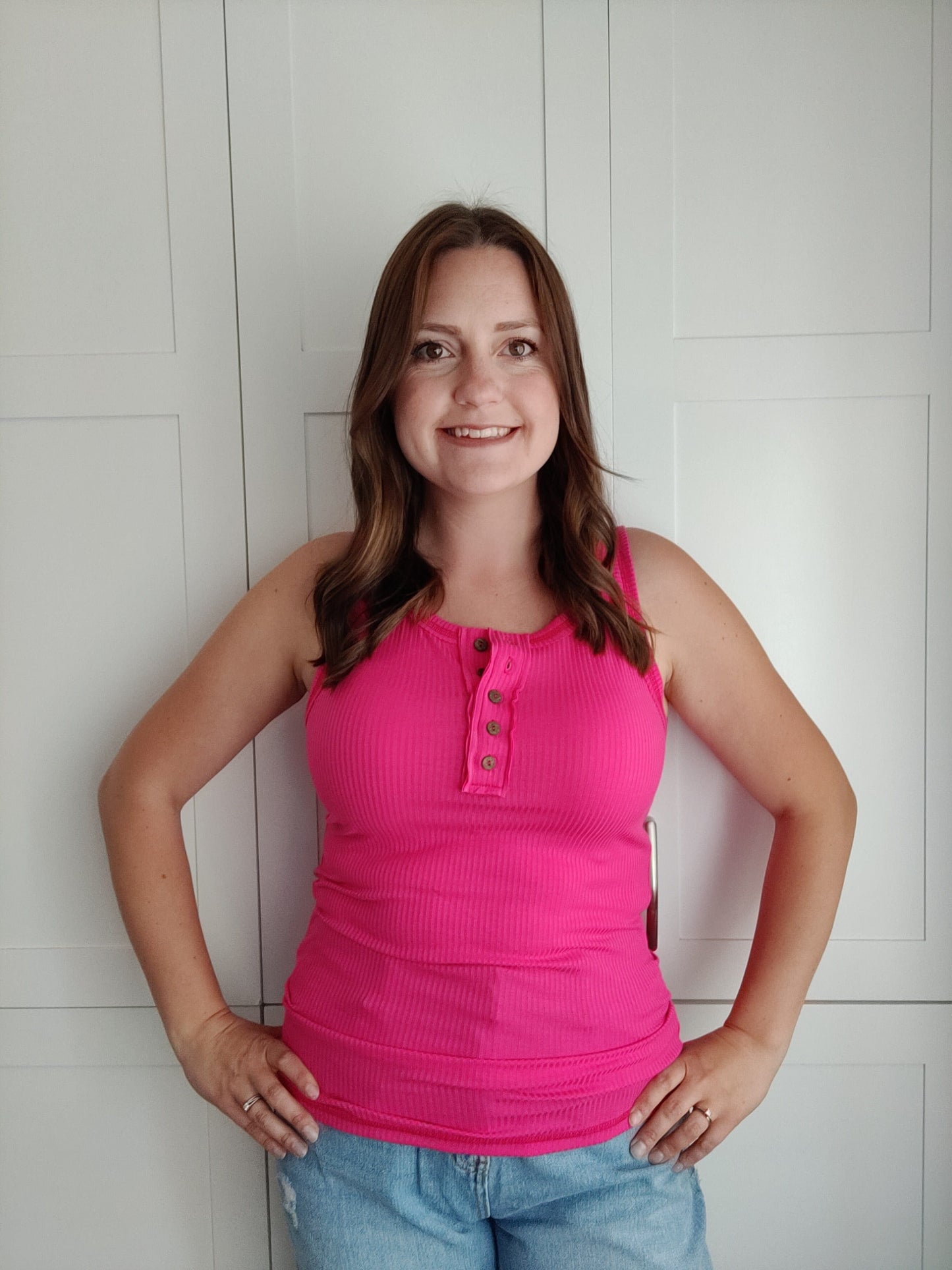 Hattie Tank - Fuchsia tank Zenana
