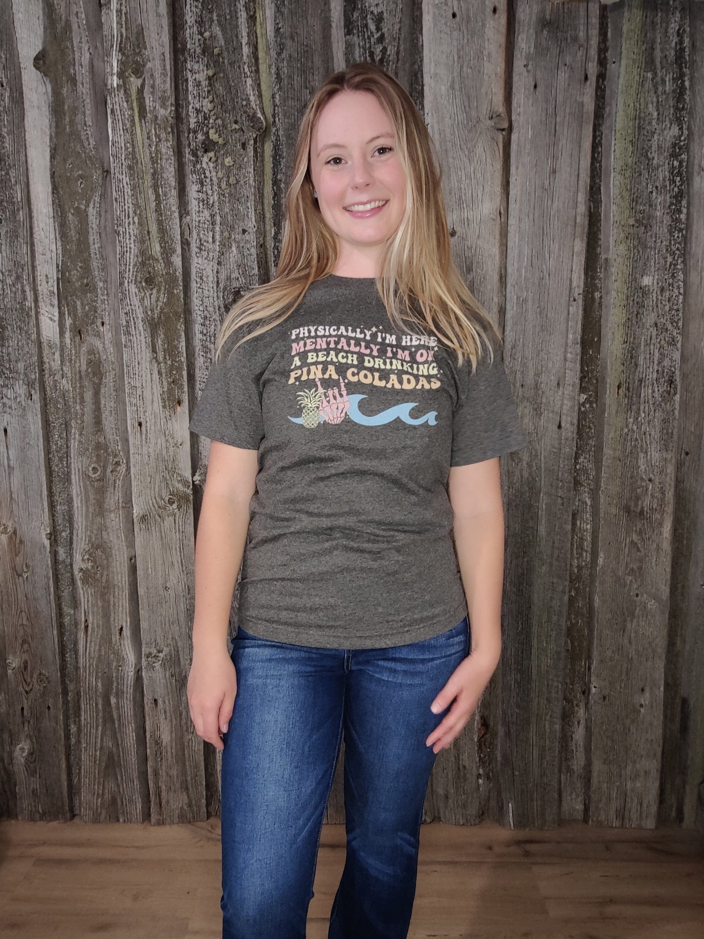 Mentally at the Beach - Dark Grey Unapologetic Boutique