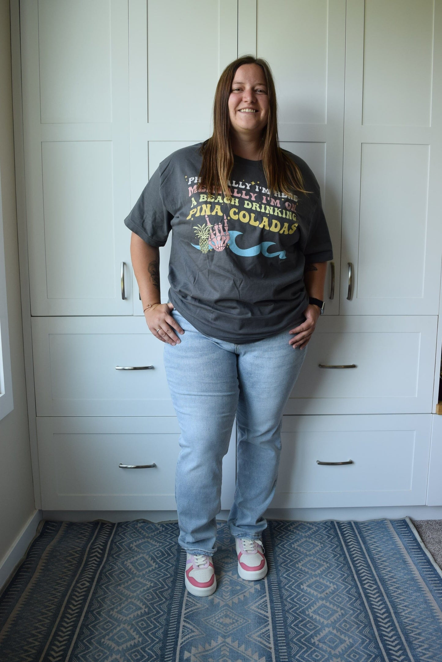 Mind's on the Beach - Dark Grey Unapologetic Boutique