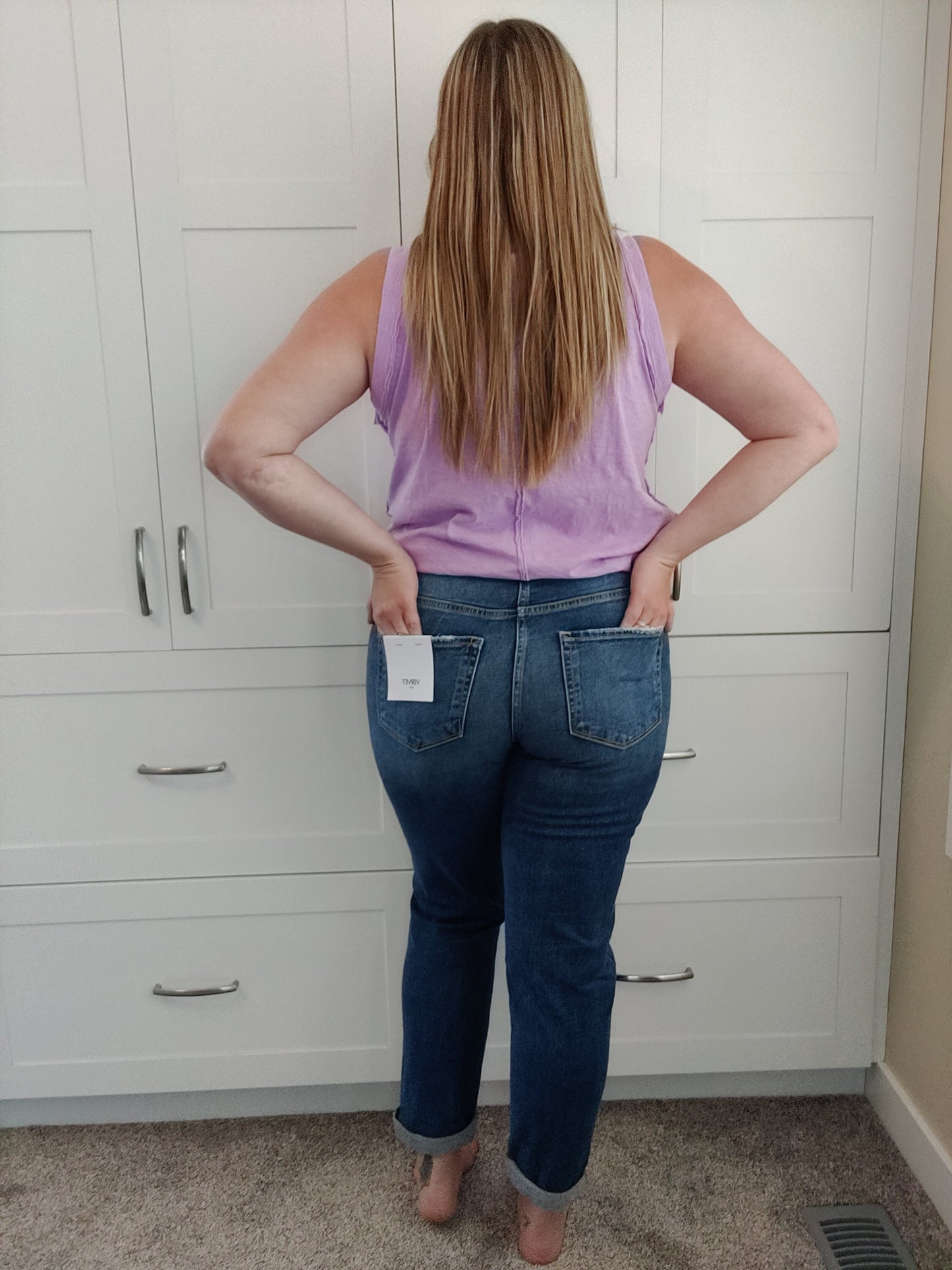 Talia Mom Jeans Jeans Vervet