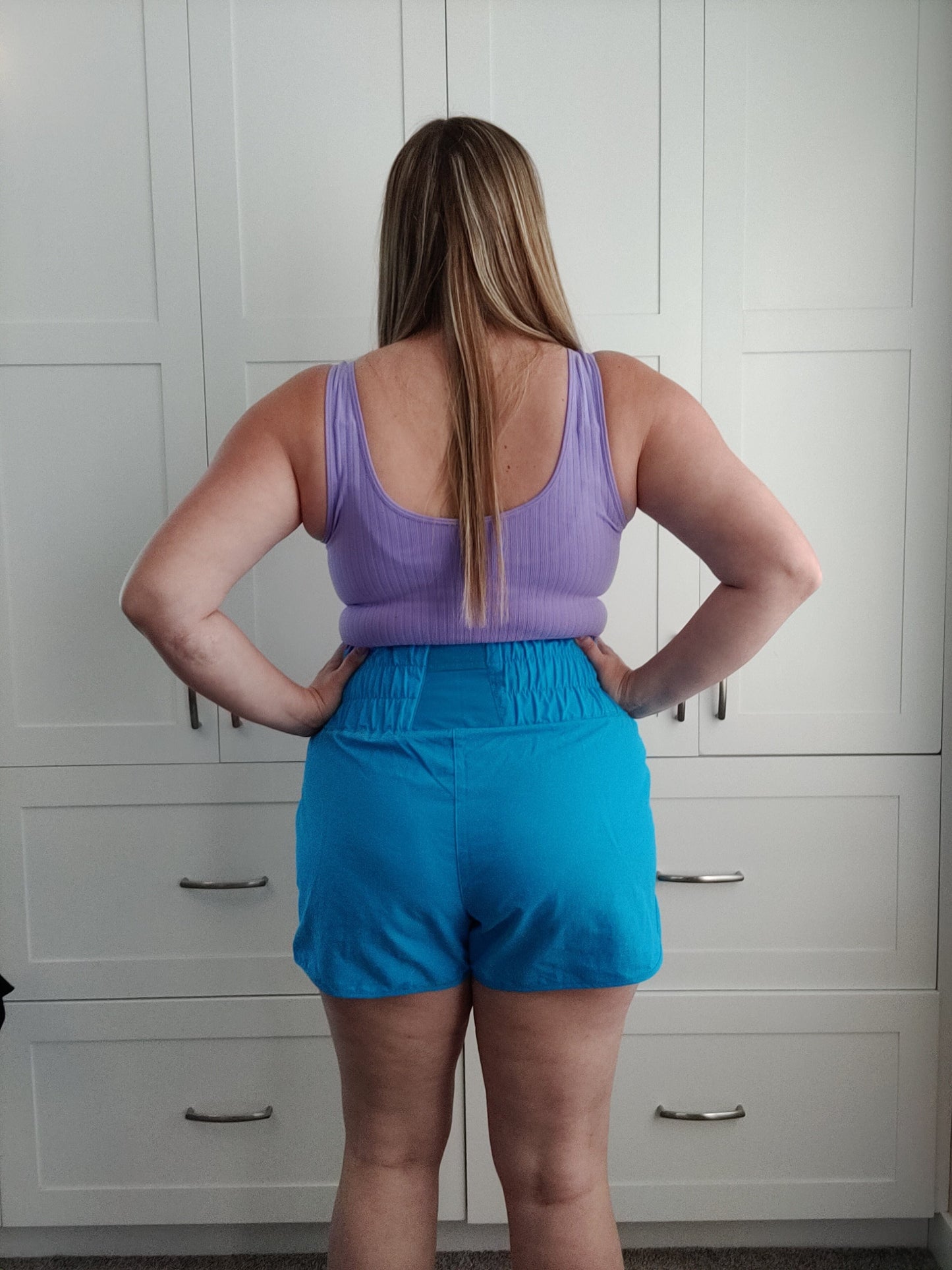 Windbreaker Shorts - Deep Sky Blue Shorts Zenana