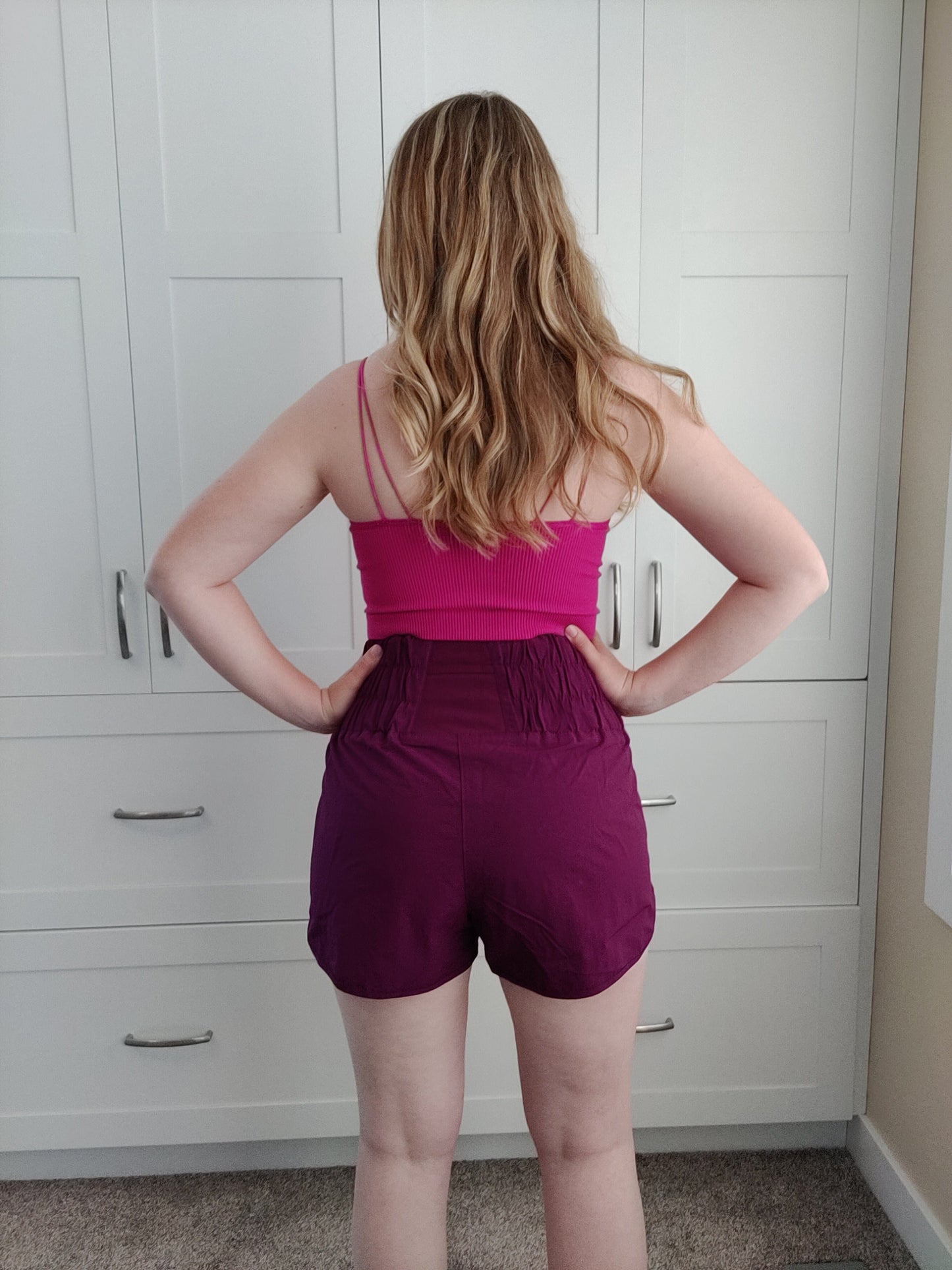 Windbreaker Shorts - plum Shorts Zenana