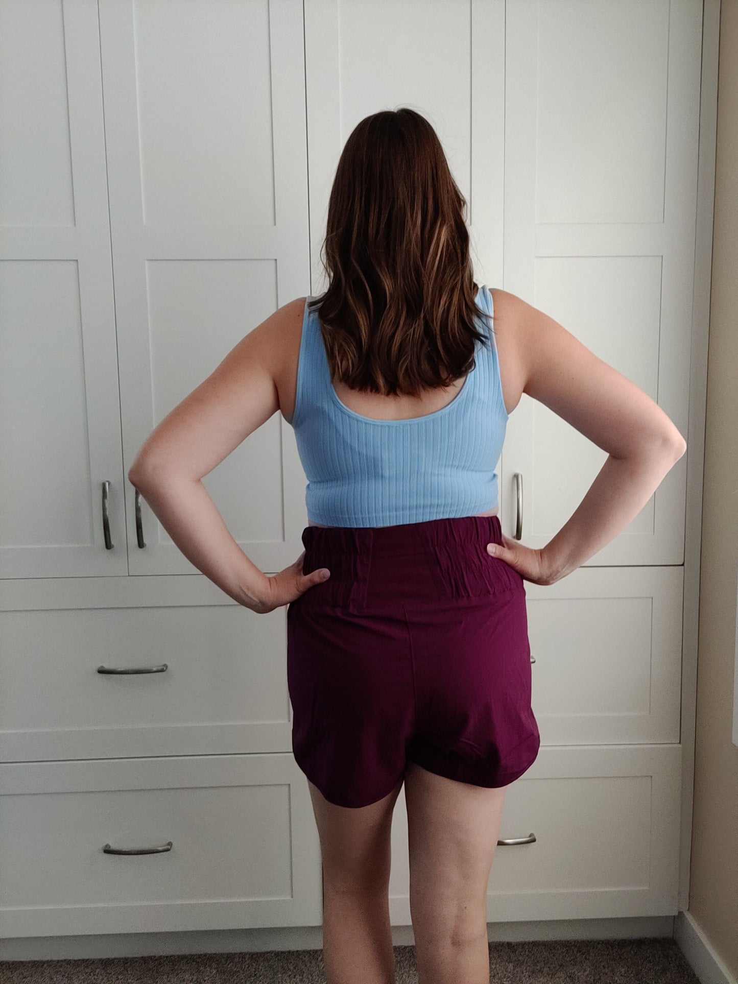 Windbreaker Shorts - plum Shorts Zenana