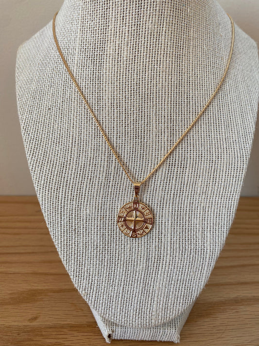 Compass Necklace necklace Lavender & Grace 