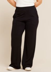 Downtime Wide Leg Lounge Pant - Black Pants Unapologetic Boutique 