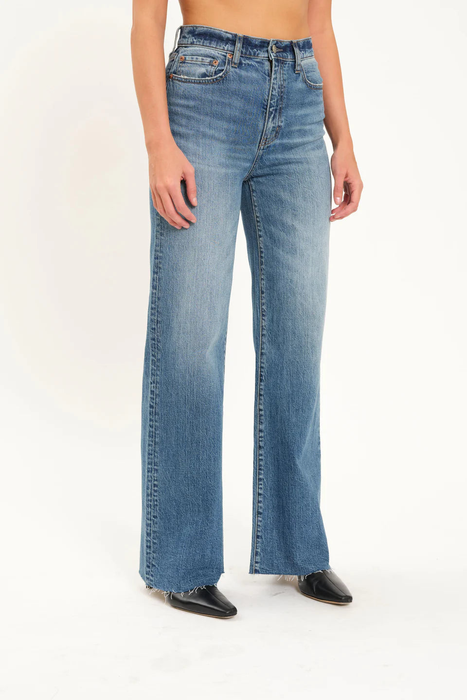 Far Out Wide Leg Jeans in Stunner by Daze Denim Jeans Daze Denim 