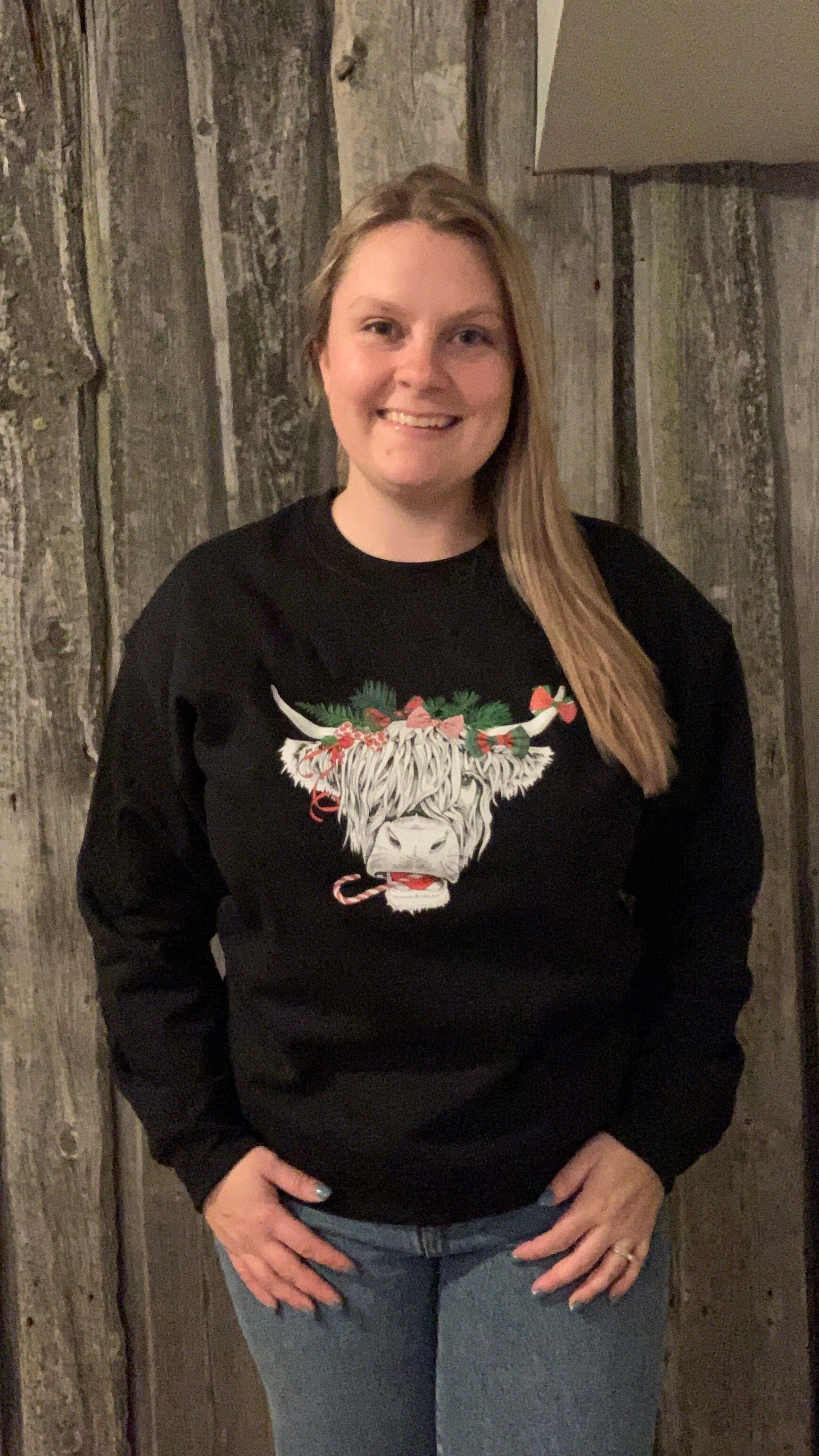 Holly Highland Crewneck - Black Sweatshirt Blonde Ambition 