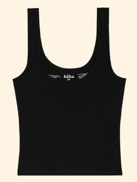 Huha Sporty Crop Tank - black Huha 