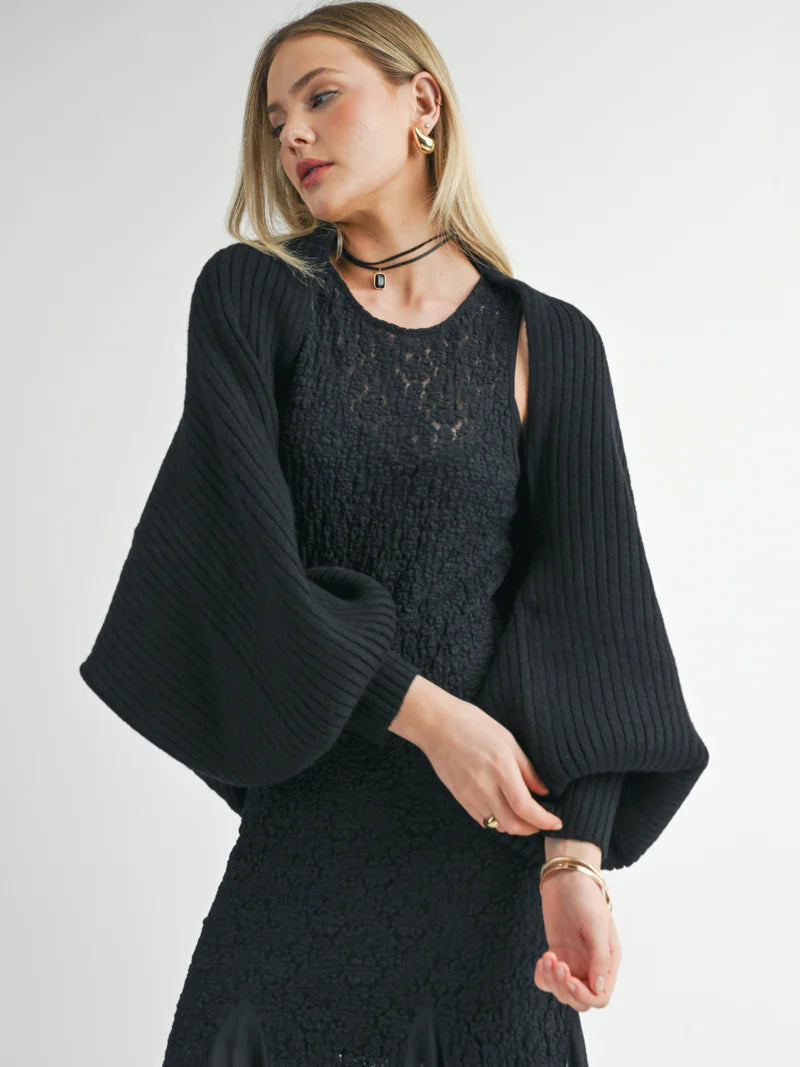 Isadora Bolero Shrug sweater Sage the Label 