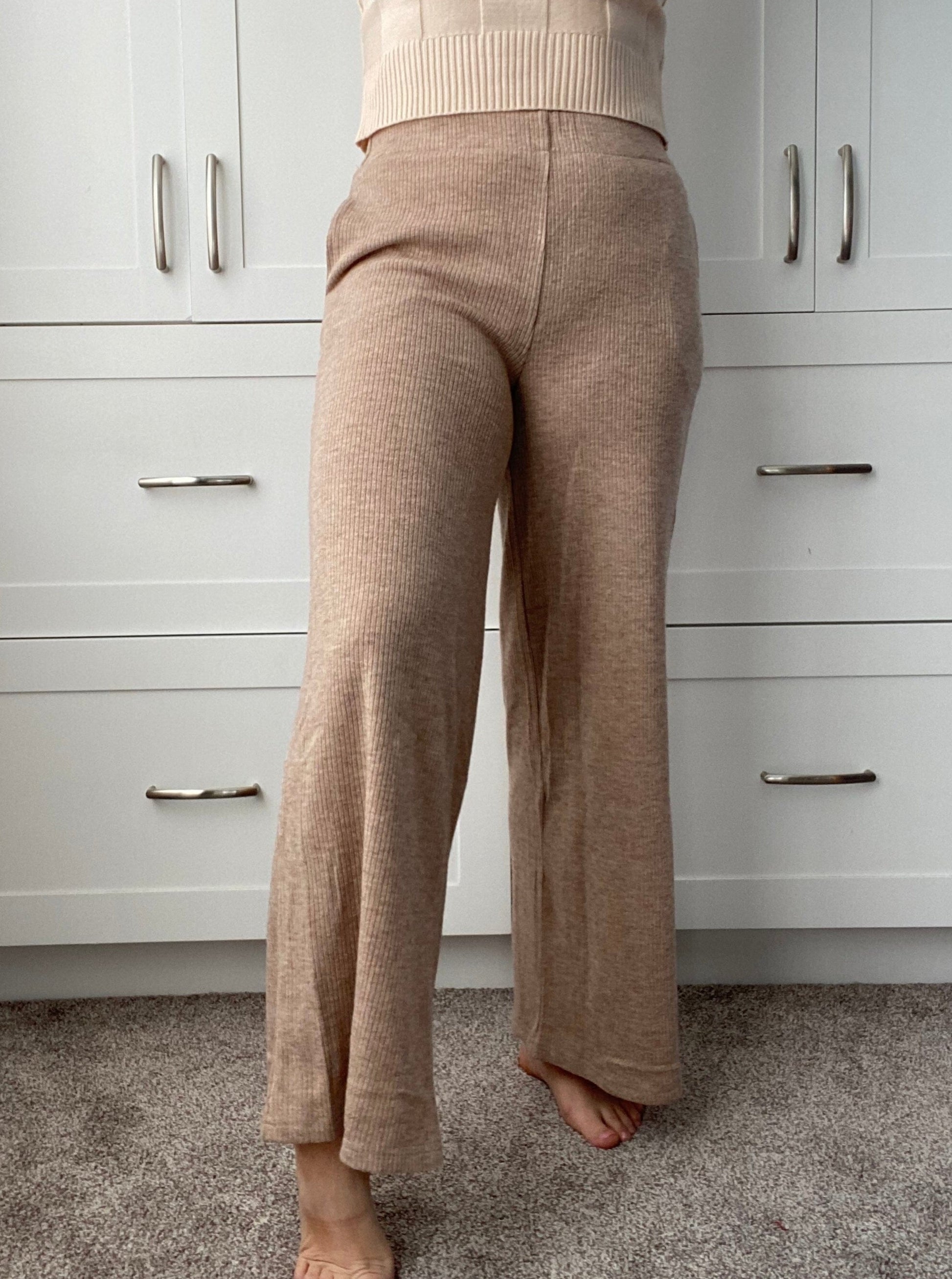 Novella Knit Pant - Taupe Pants Sage the Label 