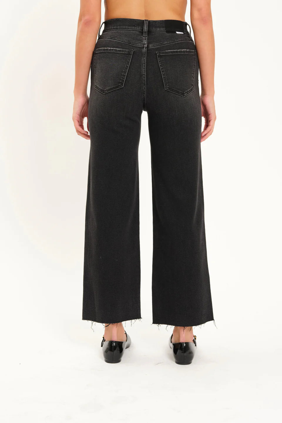 Pleaser High Rise Wide Leg Jeans in Vintage by Daze Denim jeans Daze Denim 