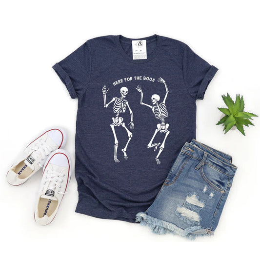 Here for the Boos Tee - Heather Navy tee Blonde Ambition 