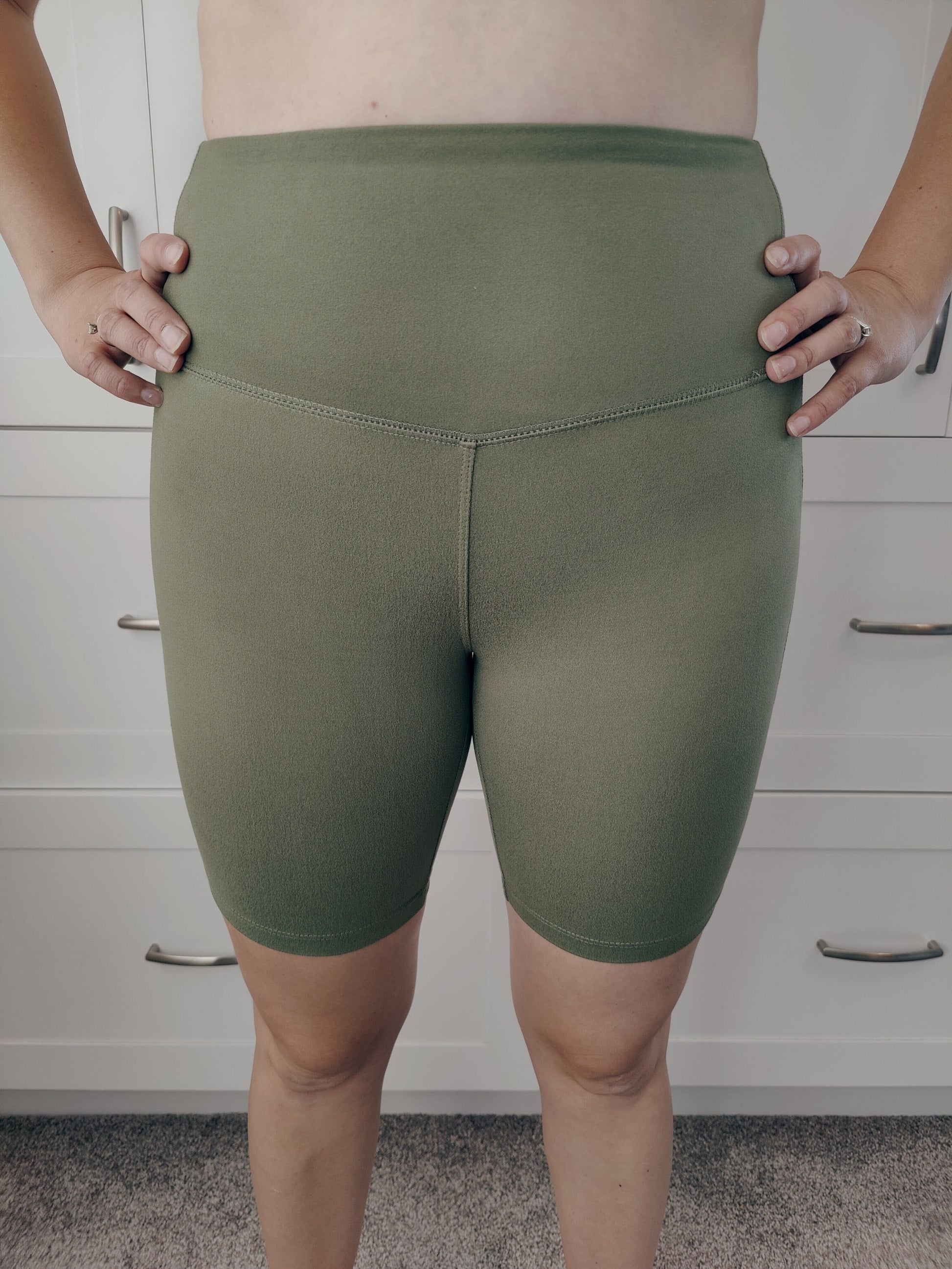 Jill Bike Shorts - Olive Green Shorts Zenana 