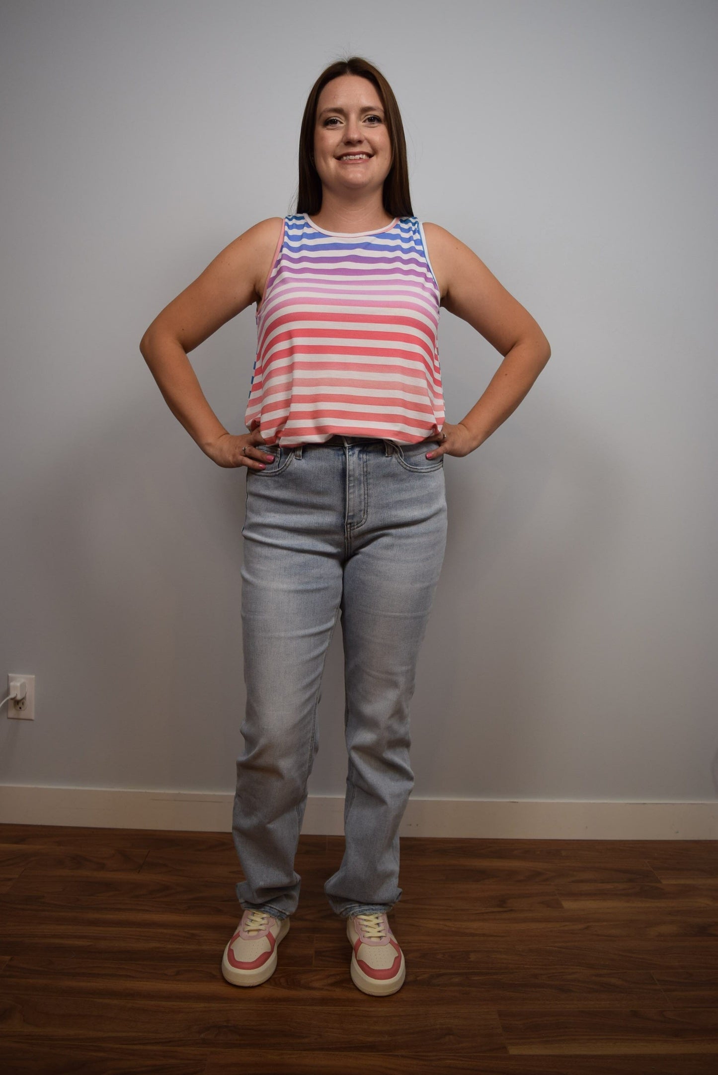 Lacey 90's Vintage Stretch Straight Leg Jeans by Vervet Vervet 