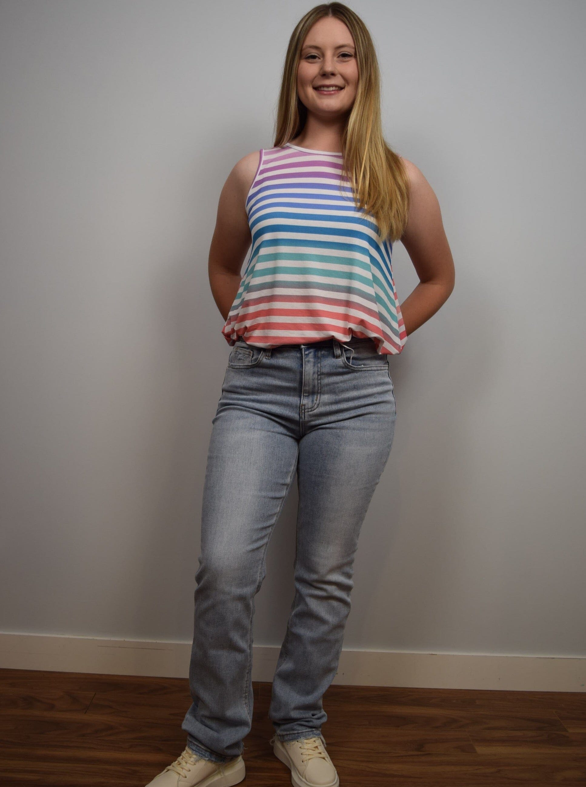 Lacey 90's Vintage Stretch Straight Leg Jeans by Vervet Vervet 
