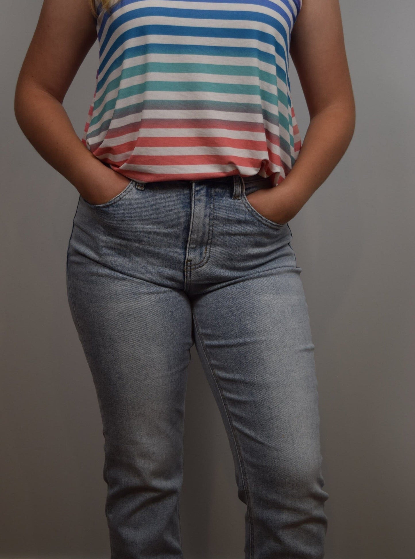 Lacey 90's Vintage Stretch Straight Leg Jeans by Vervet Vervet 
