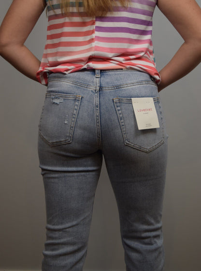 Lacey 90's Vintage Stretch Straight Leg Jeans by Vervet Vervet 