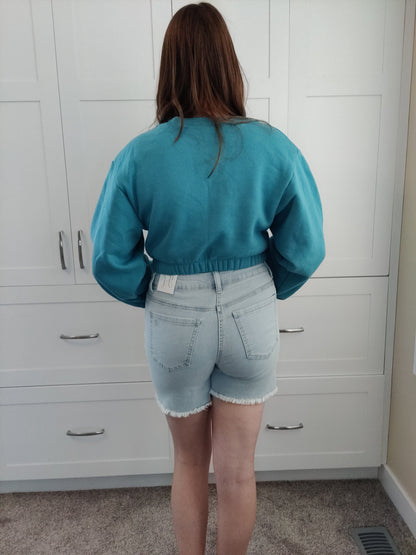 Mel's Fave Denim Shorts in Light Wash - non-distressed Shorts Grace and Lace 