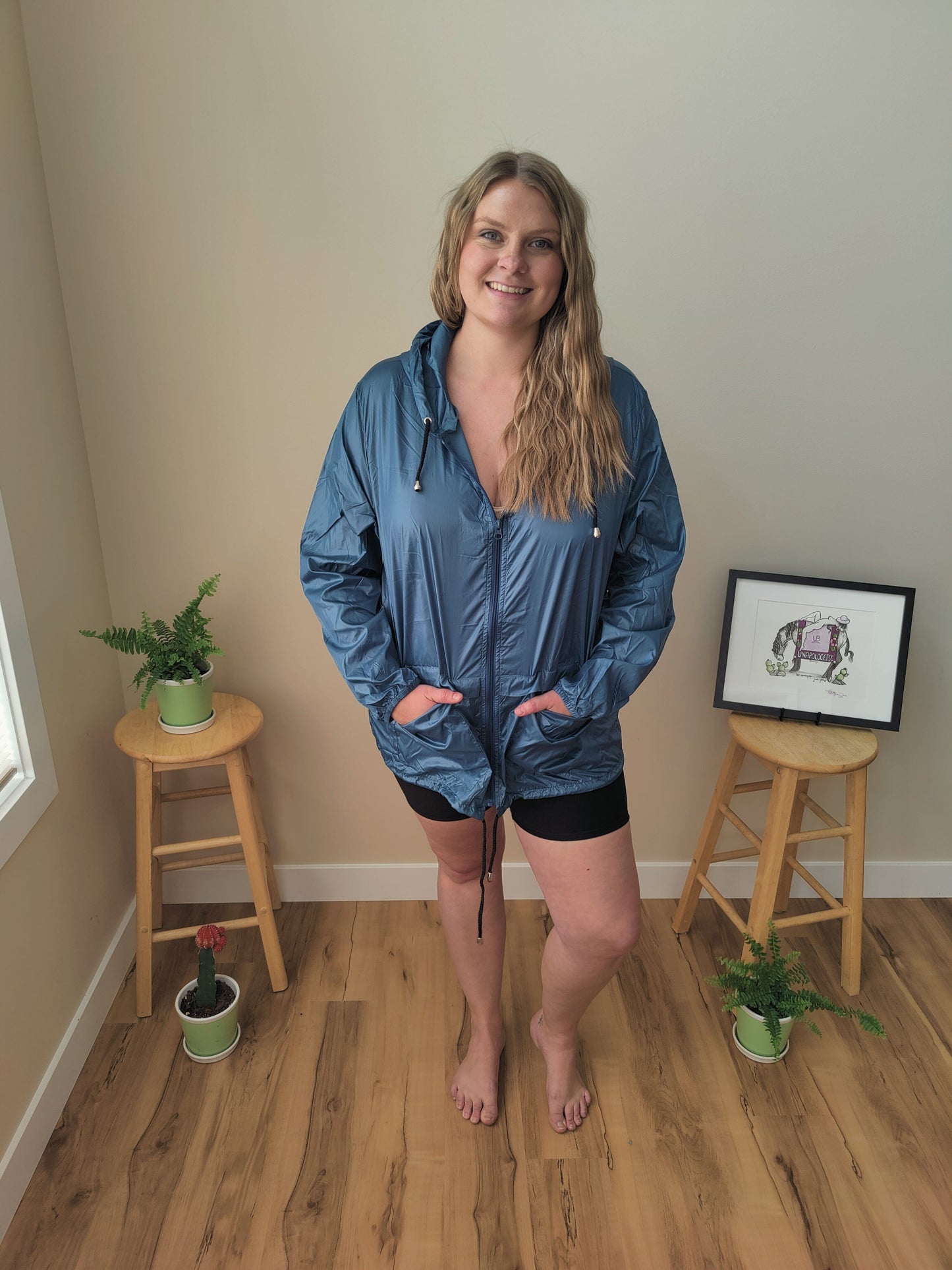 Packable Rain Jacket - Lagoon Jacket Grace & Lace 