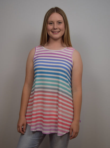 Rainbow Striped Tank Top tank top Heimish 