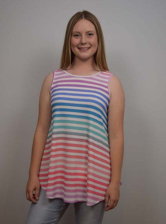 Rainbow Striped Tank Top tank top Heimish 