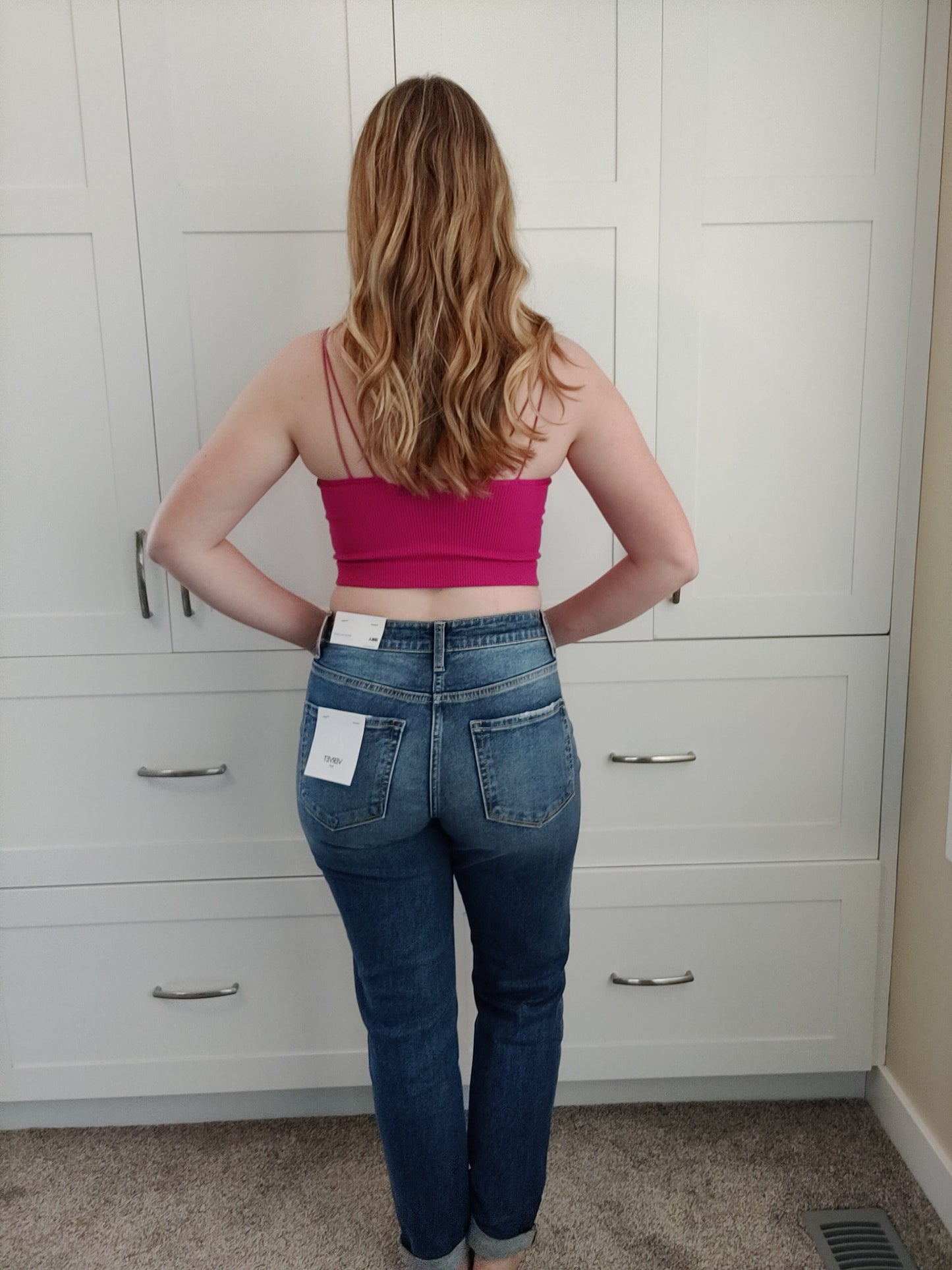 Talia Mom Jeans Jeans Vervet 